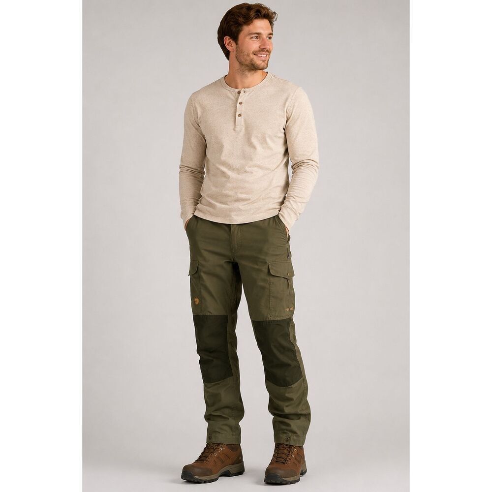 Fjallraven Vidda Pro G-1000 Cargo Hiking Pants Mens 40x32 Olive Green